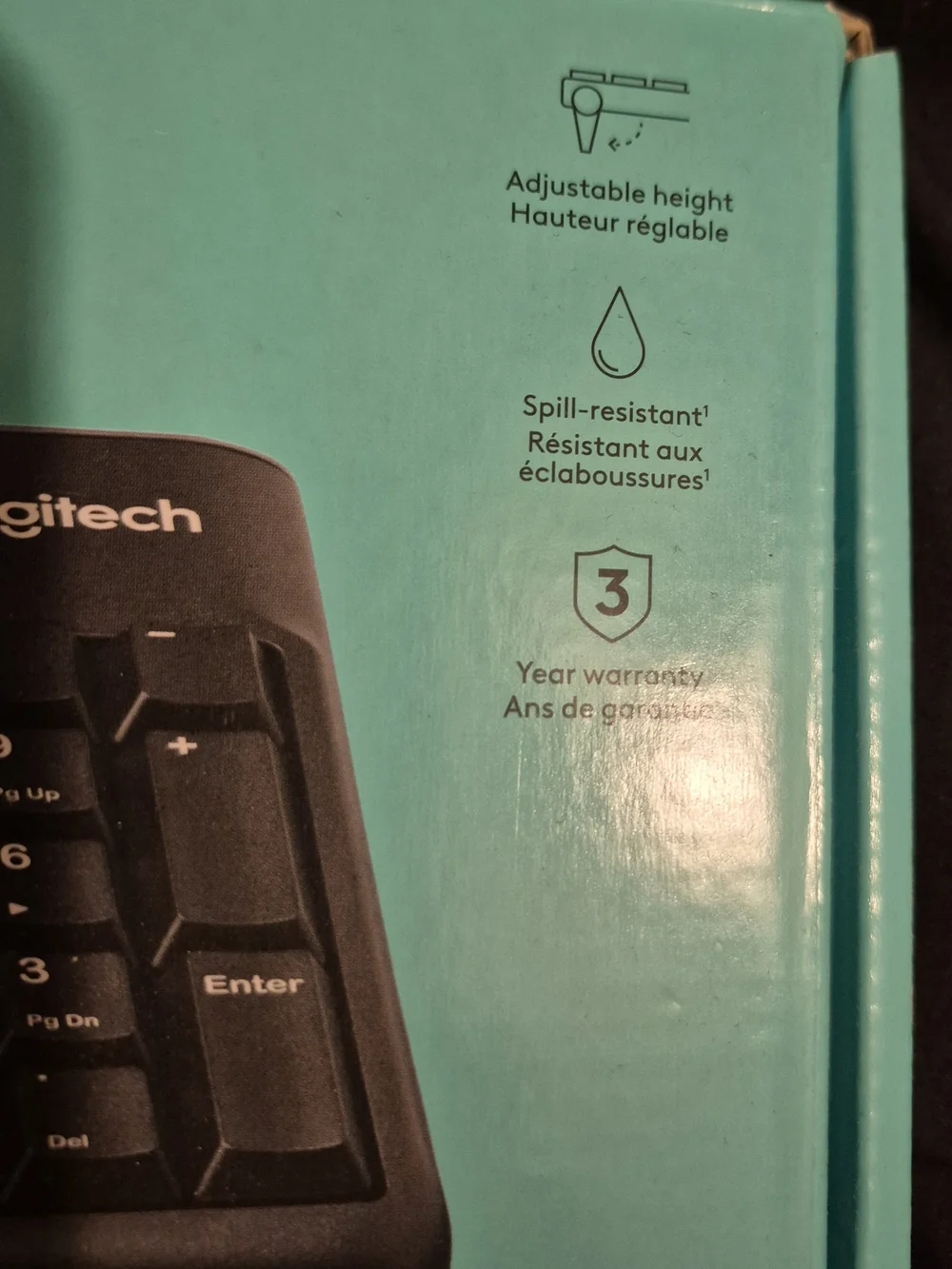 Logitech Black Wired USB Keyboard - Full Size NWOT